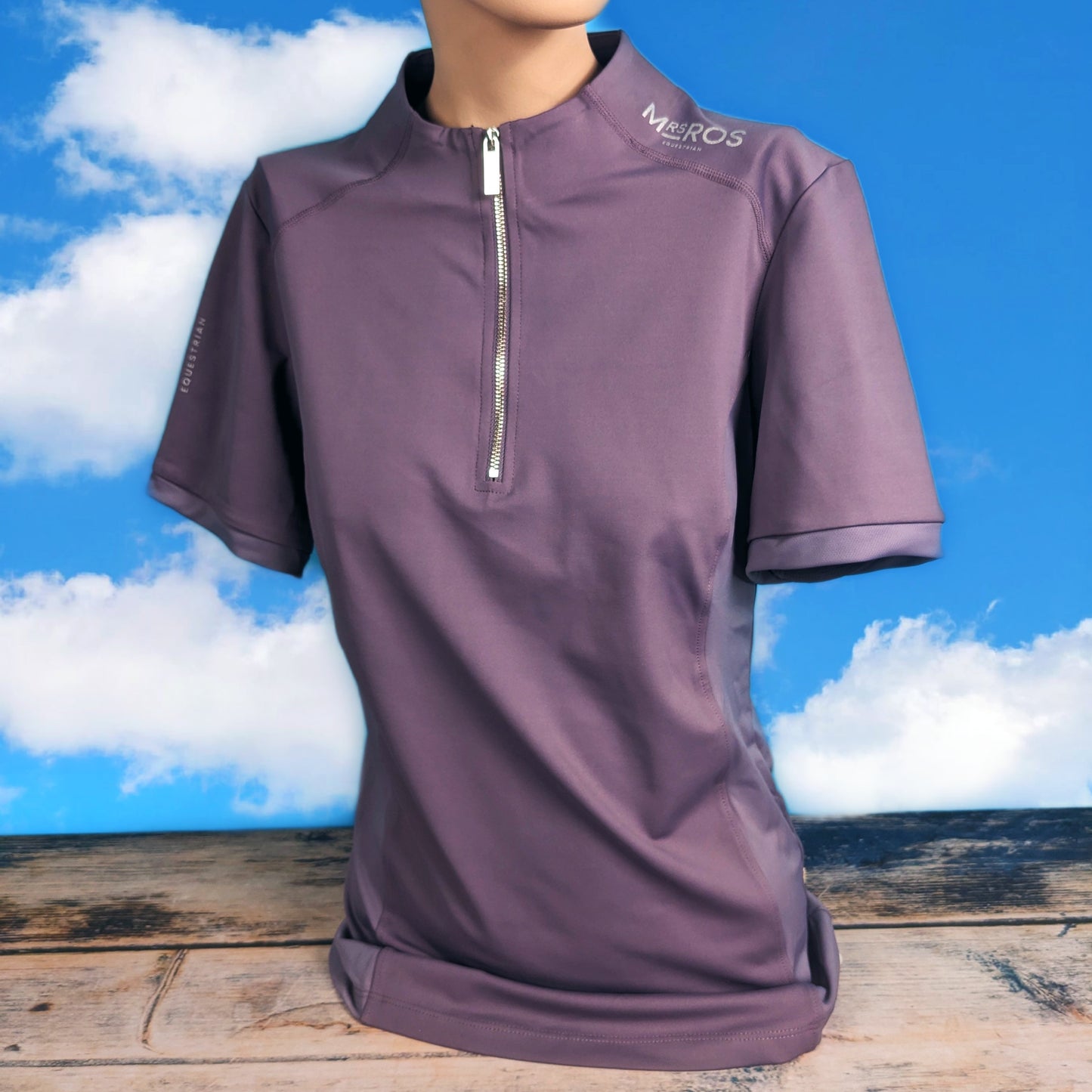MRS.ROS - Short Sleeve Training Top - Smokey Purple