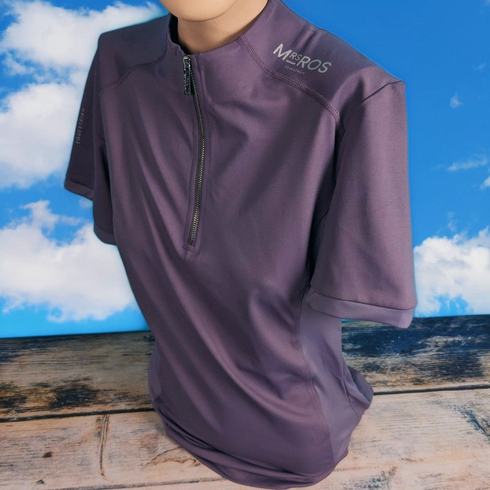 MRS.ROS - Short Sleeve Training Top - Smokey Purple