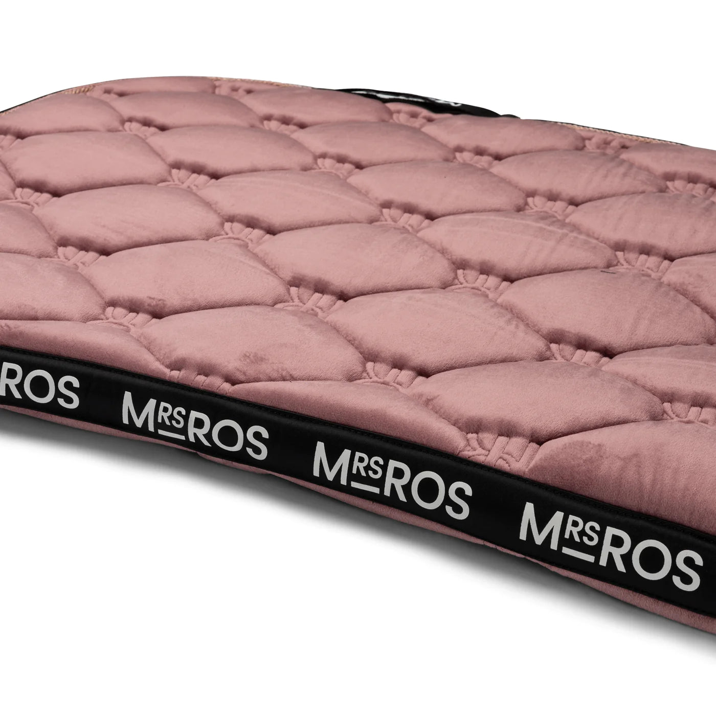MRS. ROS - Charmer Dressage Saddle Pad - Blushing Rose Velvet