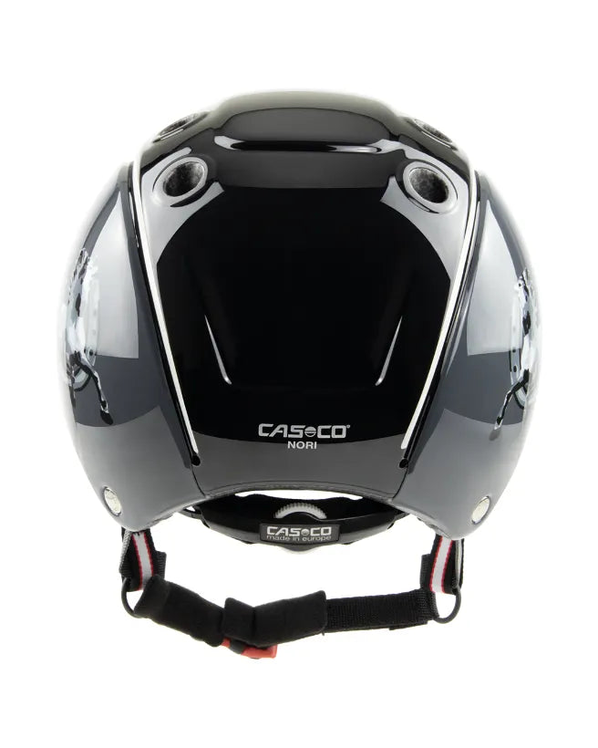 CASCO Reithelm Nori Hufeisen Schwarz/Grau