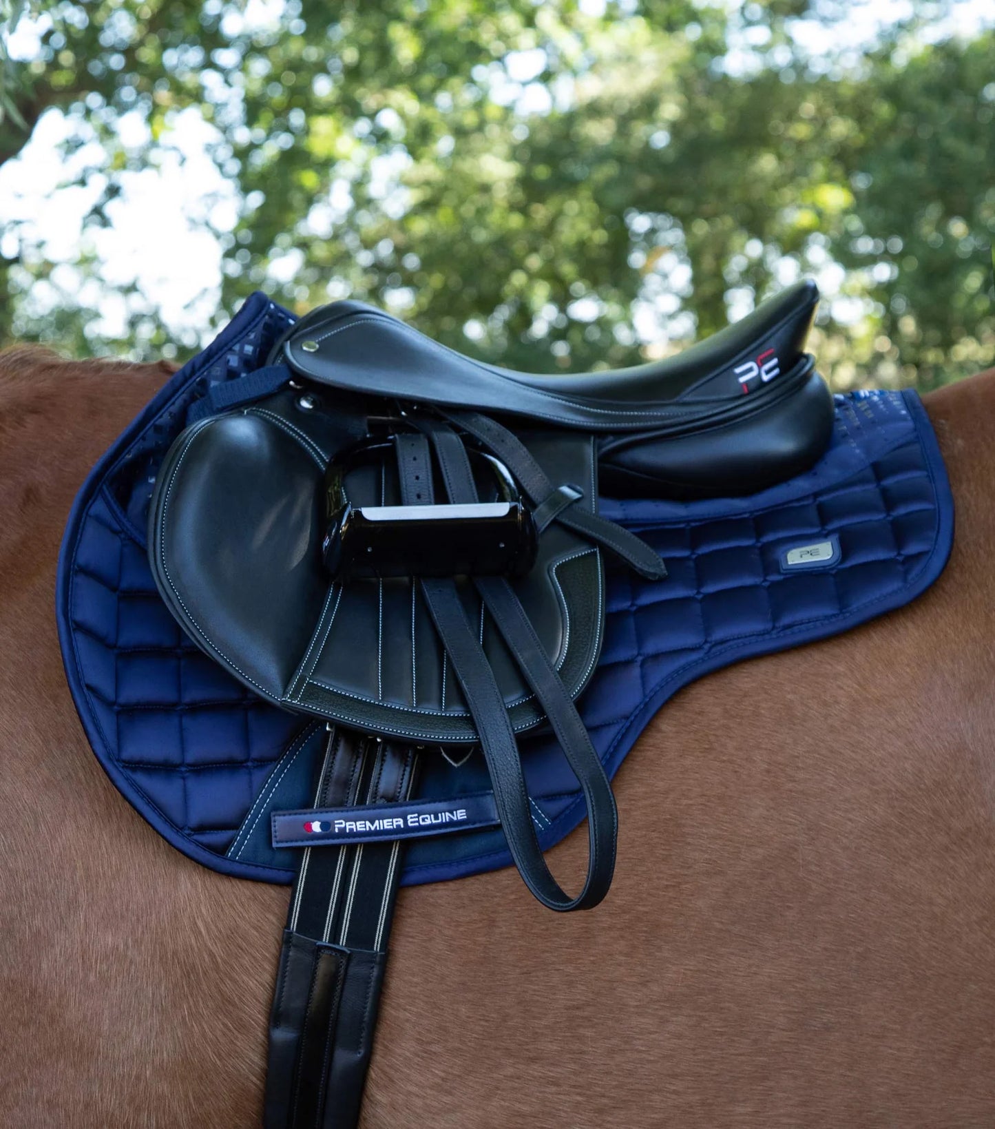 Premier Equine -Armada Close Contact GP/Jump Square - Navy/Full