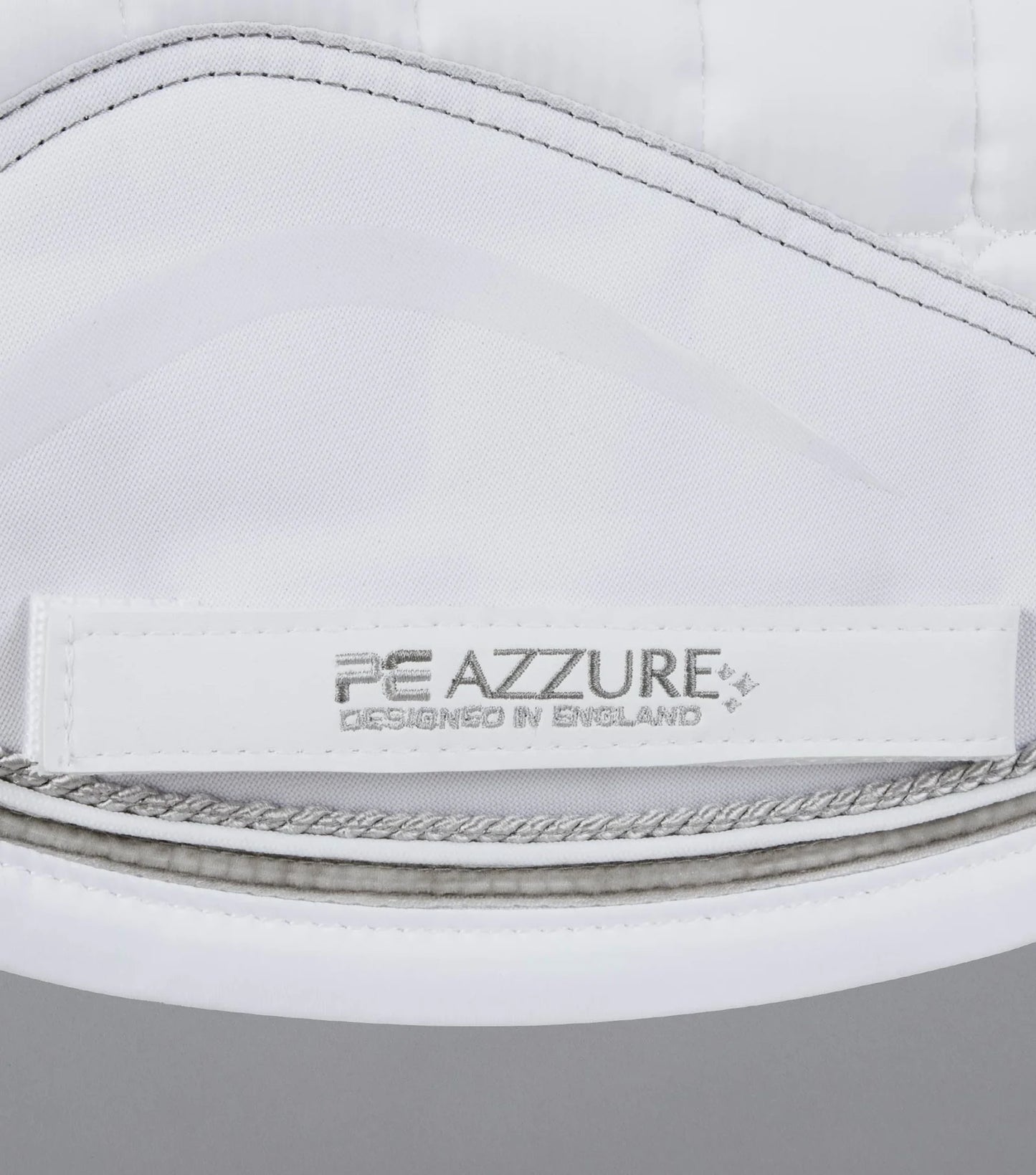 Premier Equine -Azzure Anti-Slip Satin Dressage Square - White/Full