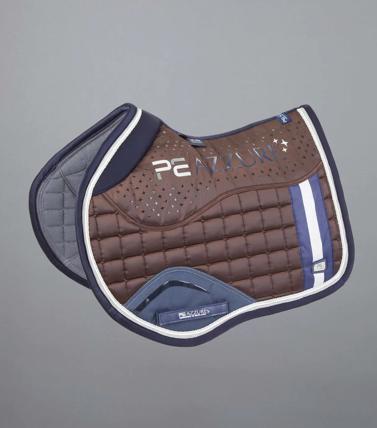 Premier Equine -Azzure Anti-Slip Satin GP/Jump Square - Brown/Full