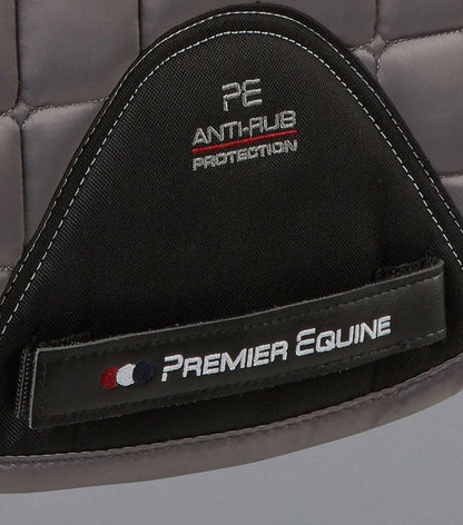 Premier Equine - Capella Close Contact Merino Wool GP/Jump Square -Grau/Schwarz/Schwarzes Fell/Full