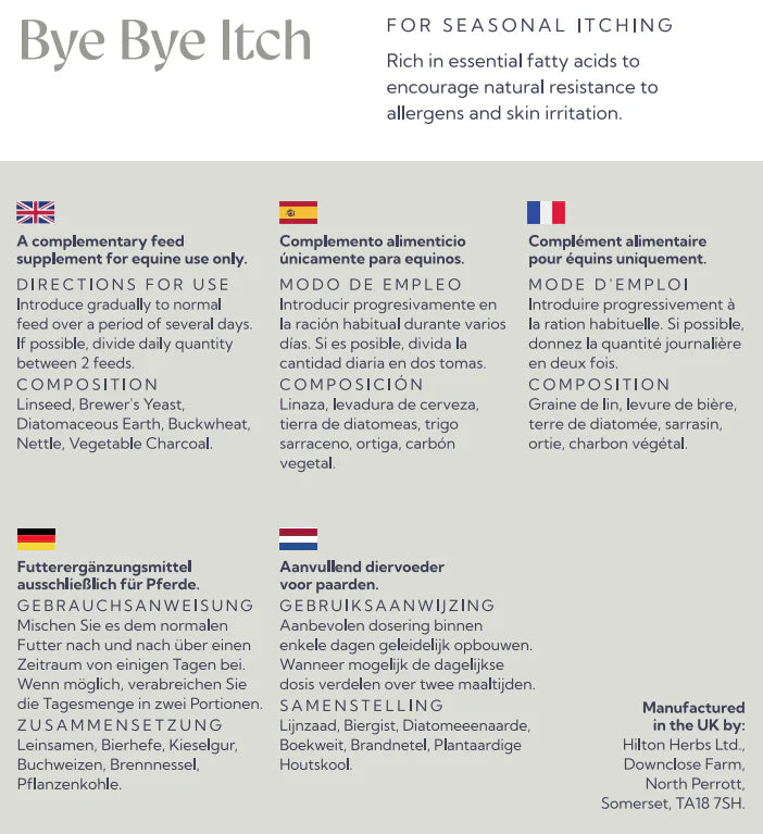 Hilton Herbs - Bye Bye Itch Kräuter bei Sommerekzem, Juckreiz, Allergie
