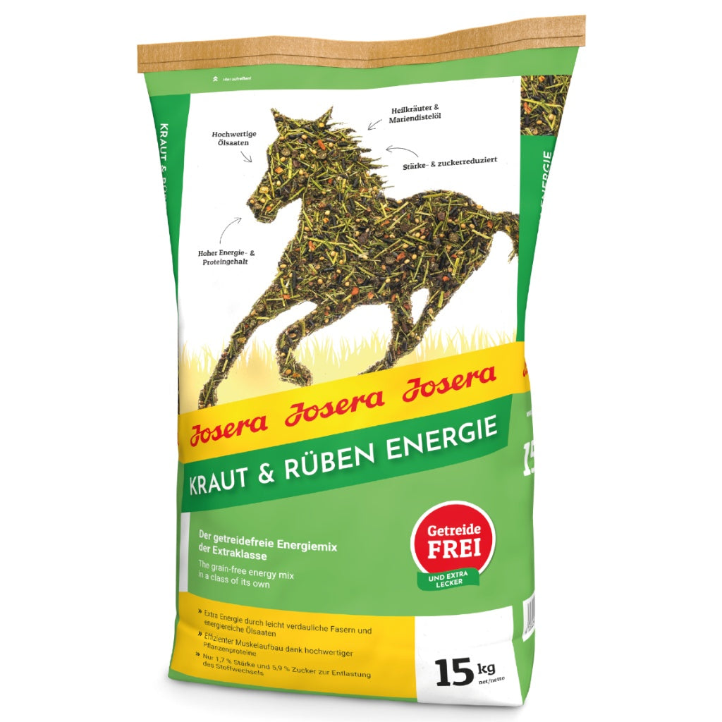 Josera Kraut & Rüben Energie - Der getreidefreie* Energiemix der Extraklasse