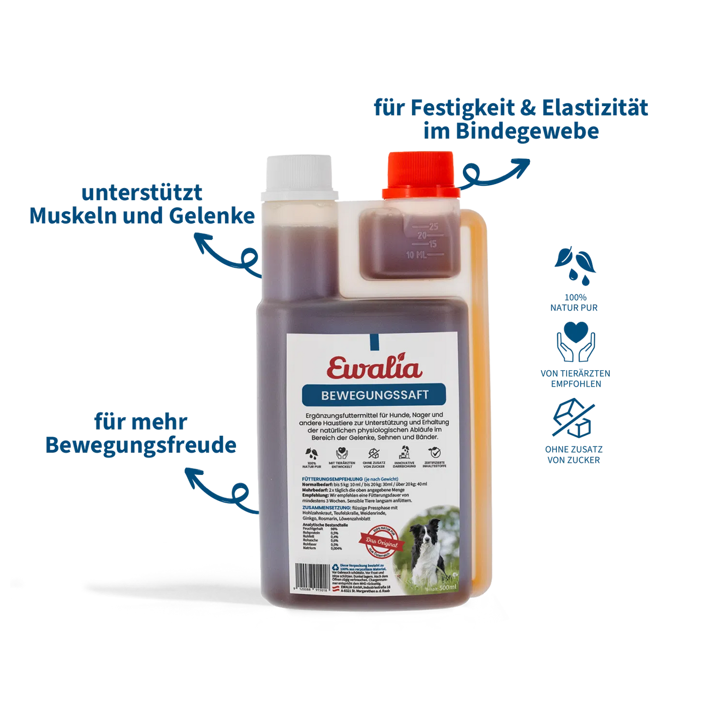 EWALIA Bewegungssaft für Hunde 500ml
