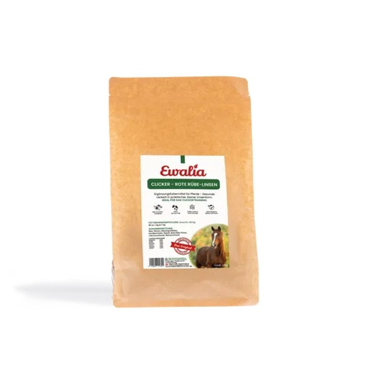 Ewalia Clicker - Rote Rübe-Linsen für Pferde 1kg