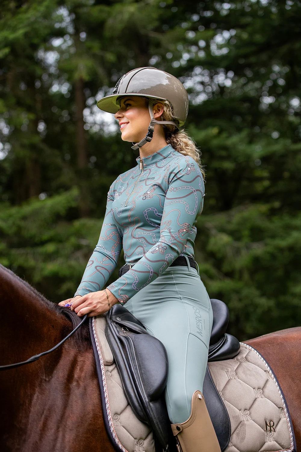 MRS. ROS Long Sleeve Training Top Chain - Lavender Fields
