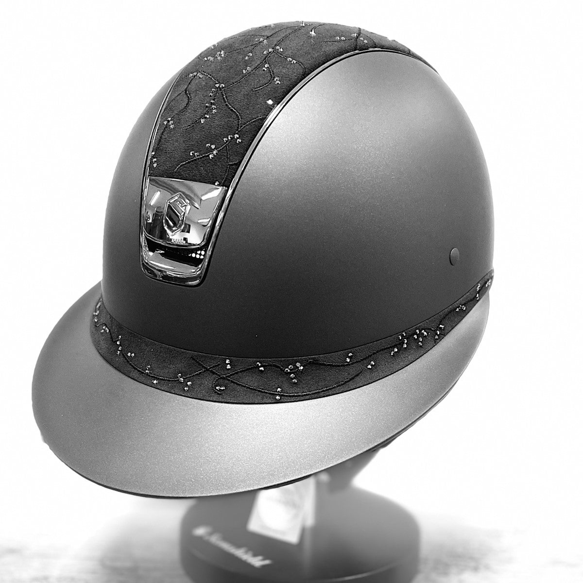 Samshield Reithelm MissShield "Shadowmatt Crystal Leaf" schwarz Größe M (55-58 cm)