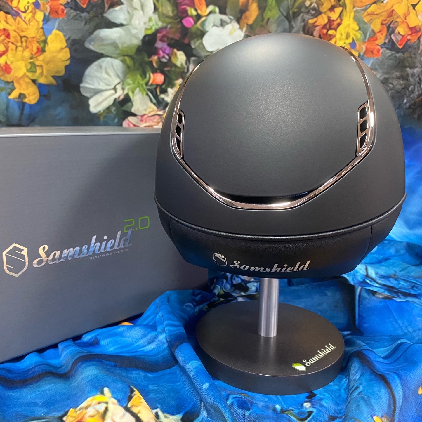 Samshield Reithelm "Shadow 2.0" schwarz Standard Größe M (55-58 cm)