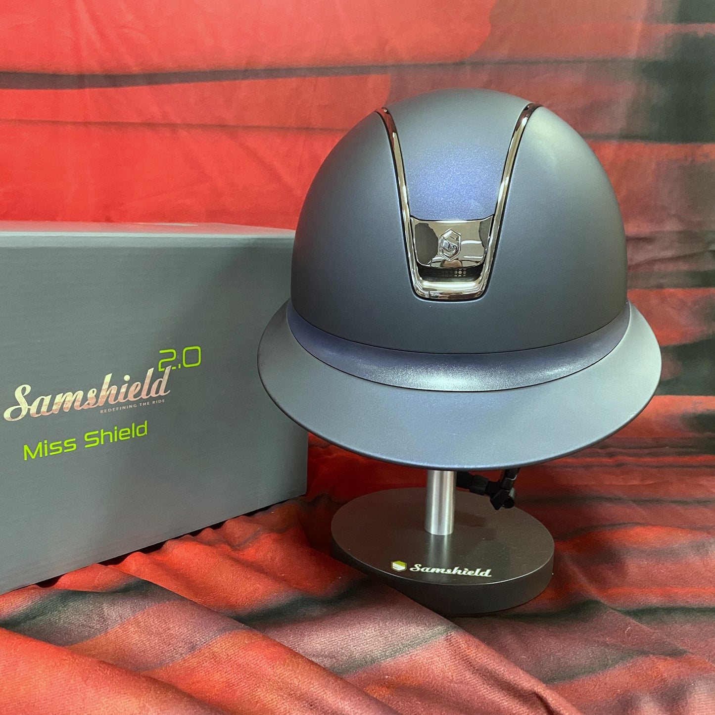 Samshield Reithelm MissShield "Shadow 2.0" blau Standard Größe M (55-58 cm)