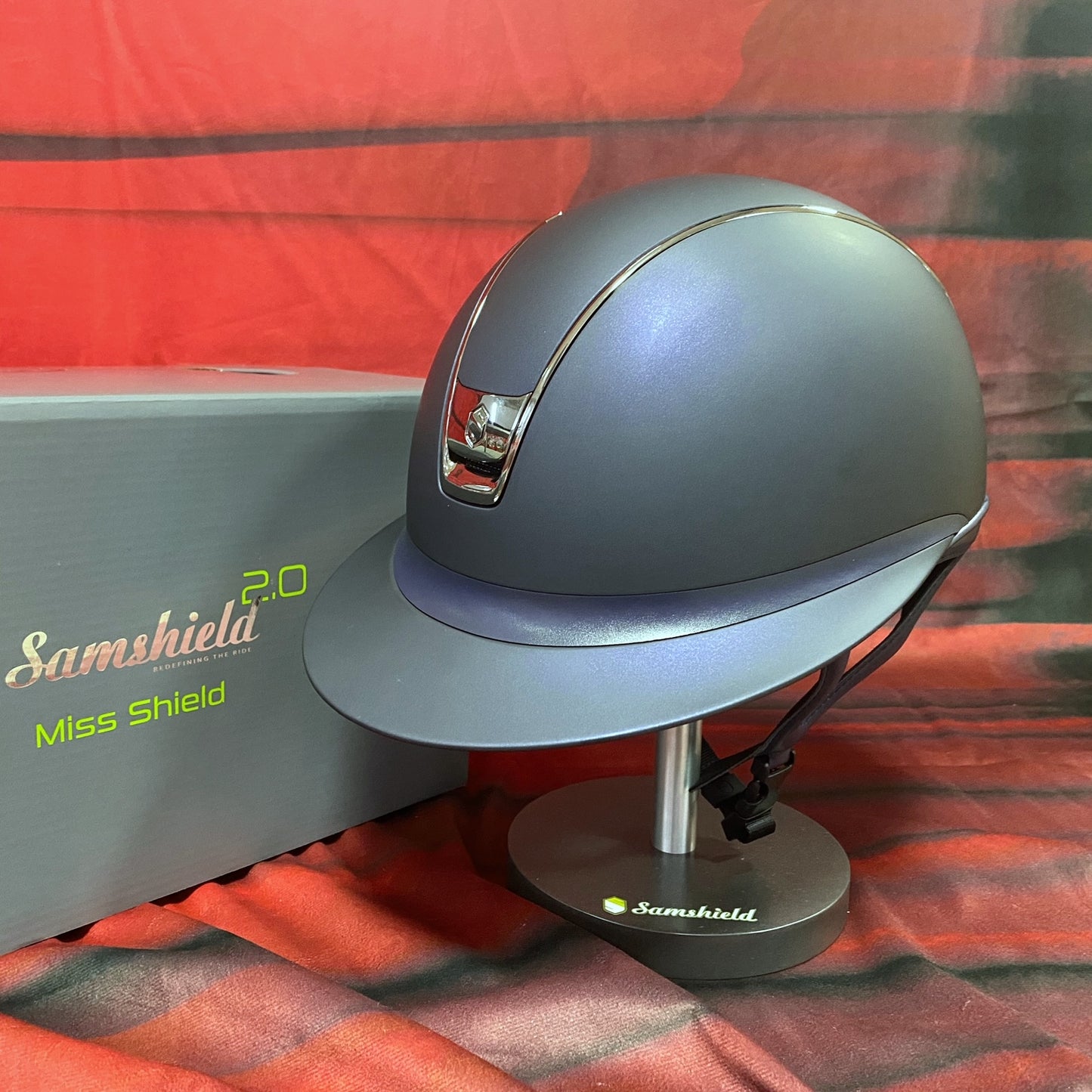 Samshield Reithelm MissShield "Shadow 2.0" blau Standard Größe M (55-58 cm)