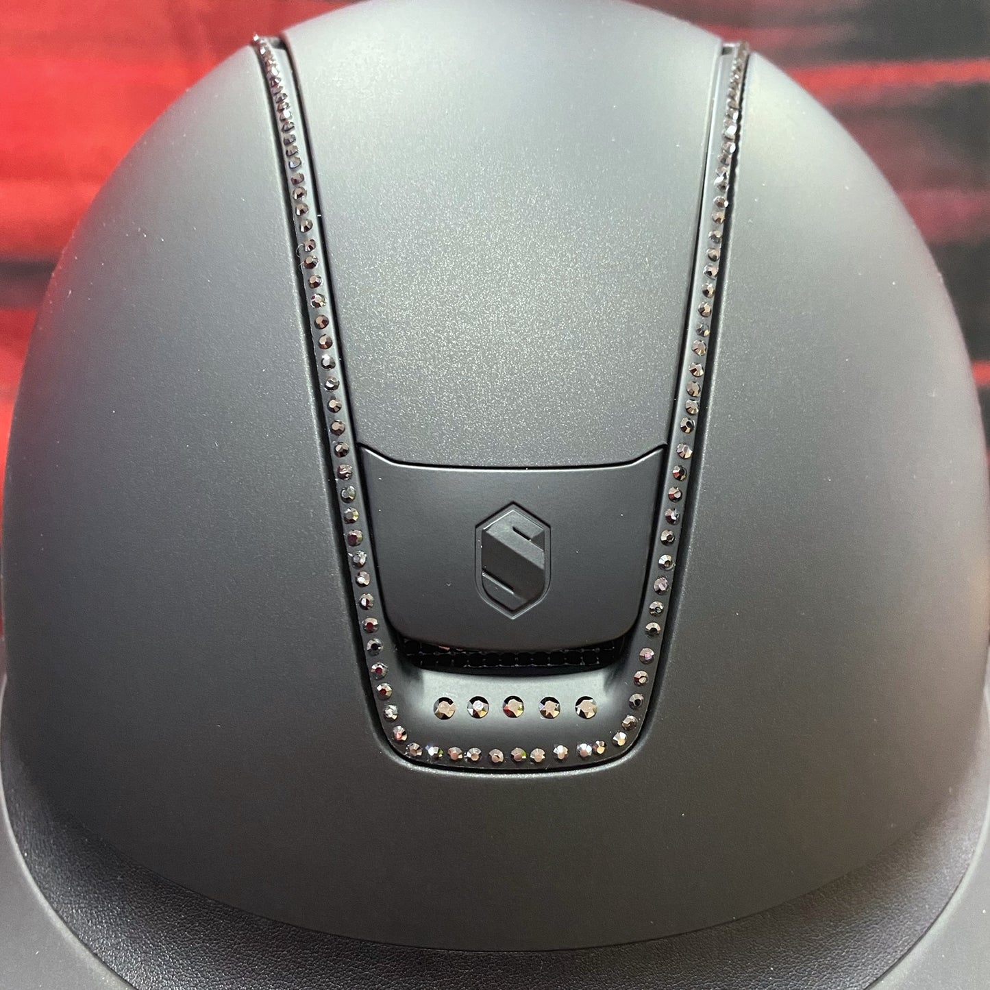 Samshield Reithelm MissShield "Shadow 2.0" schwarz Crystal Trim Größe M (55-58 cm)