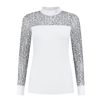 MRS. ROS COMPETITION TOP MESH LOGO LONG SLEEVE