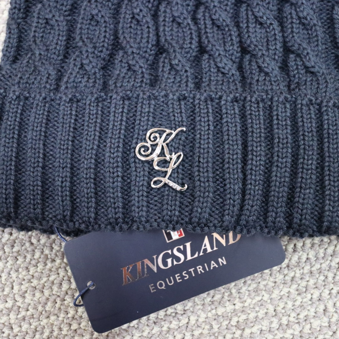 Kingsland - Ellery Ladies Strickmütze mit Zopfmuster - Navy