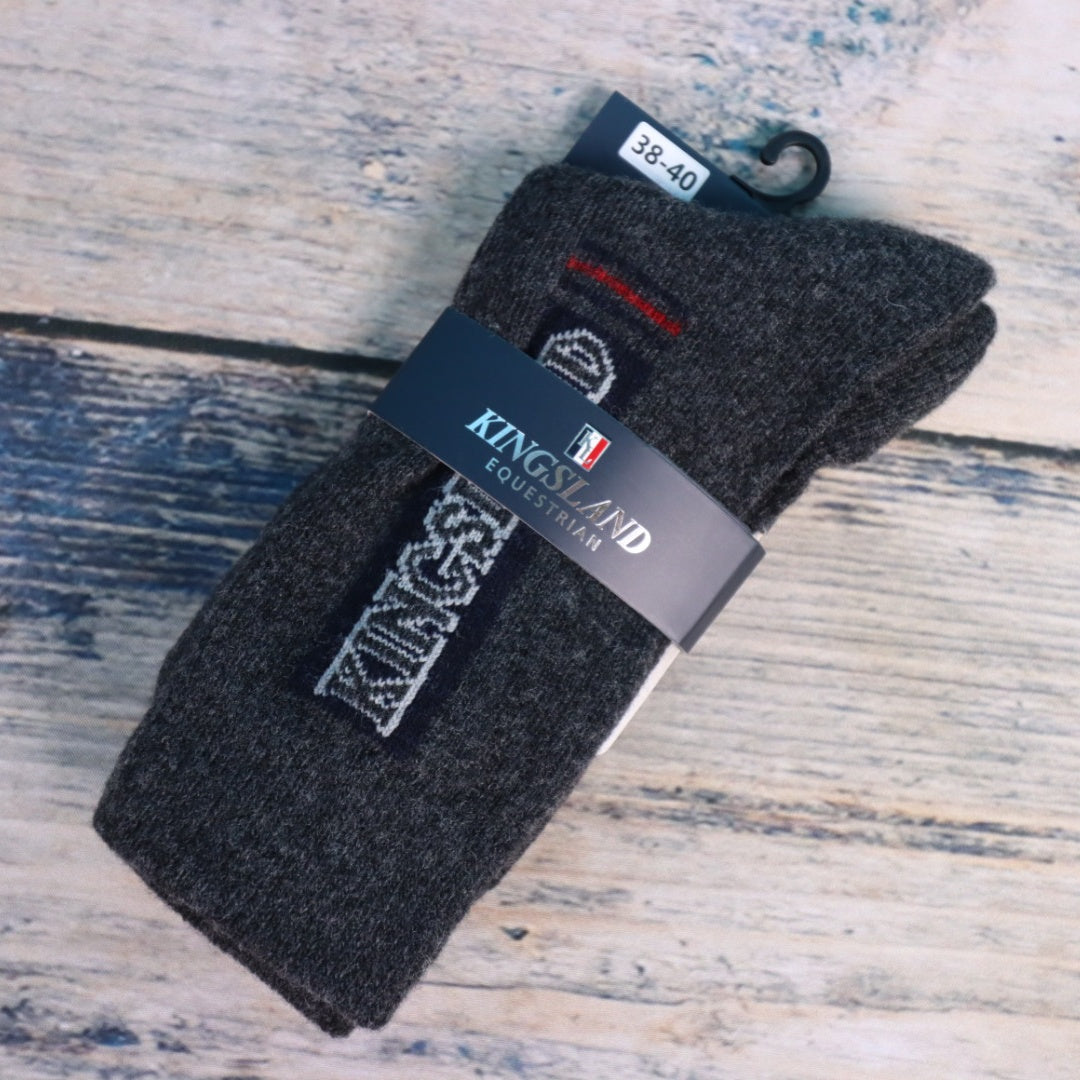 Kingsland - Edgar Unisex Wool-mix Sport Socken- Dunkel Grau