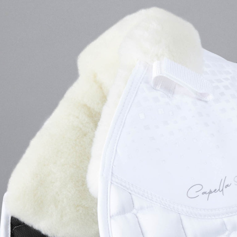 Premier Equine - Capella Close Contact Merino Wool GP/Jump Square - Weiß/Natural Fell/Full