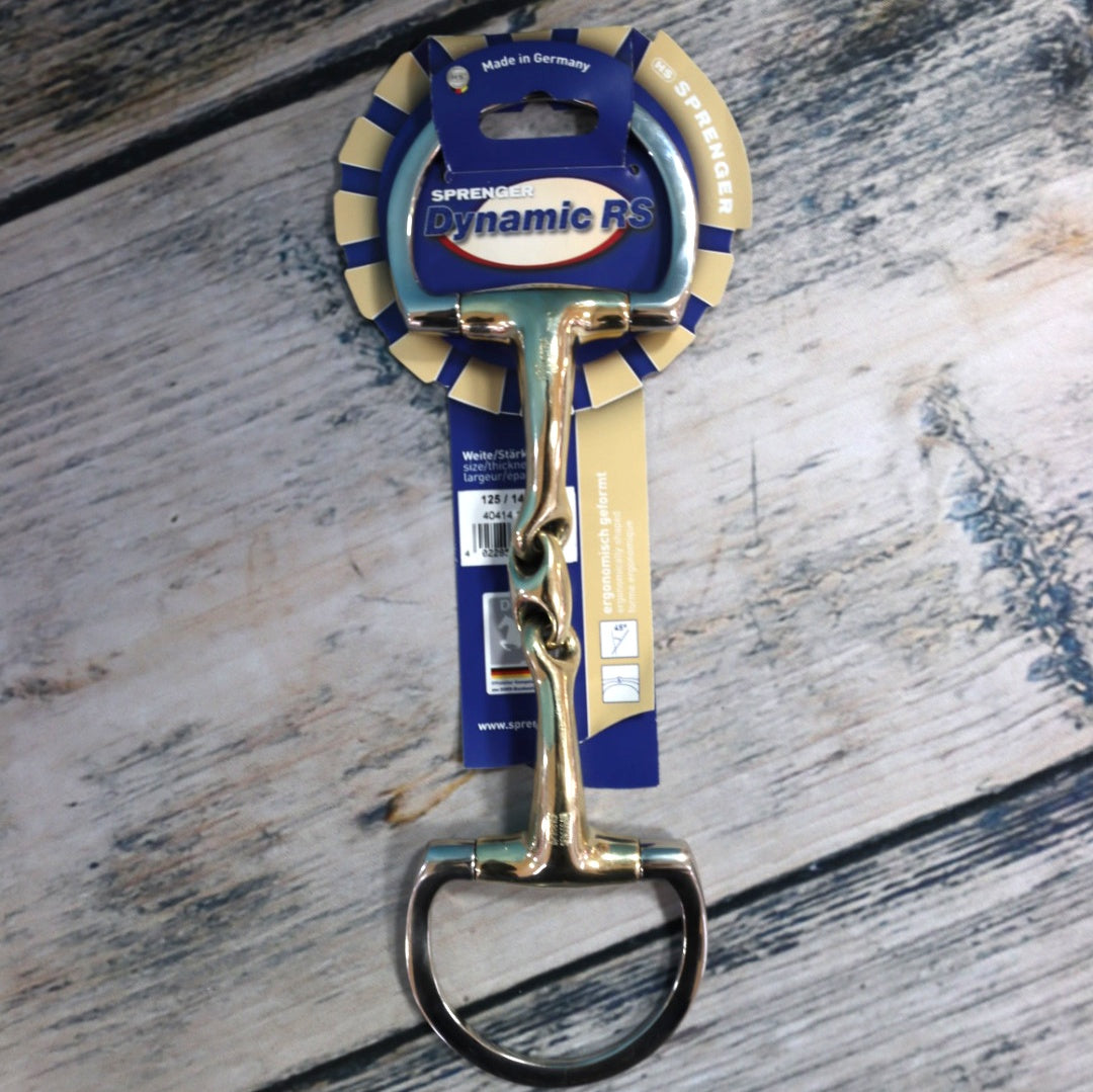 Sprenger - Dynamic RS Olivenkopftrense mit D-förmigem Ring 14 mm doppelt gebrochen