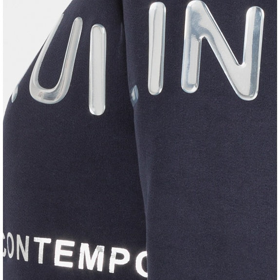 Equiline - BLAUES DAMENSWEATSHIRT MIT EIS-EFFEKT-LOGO