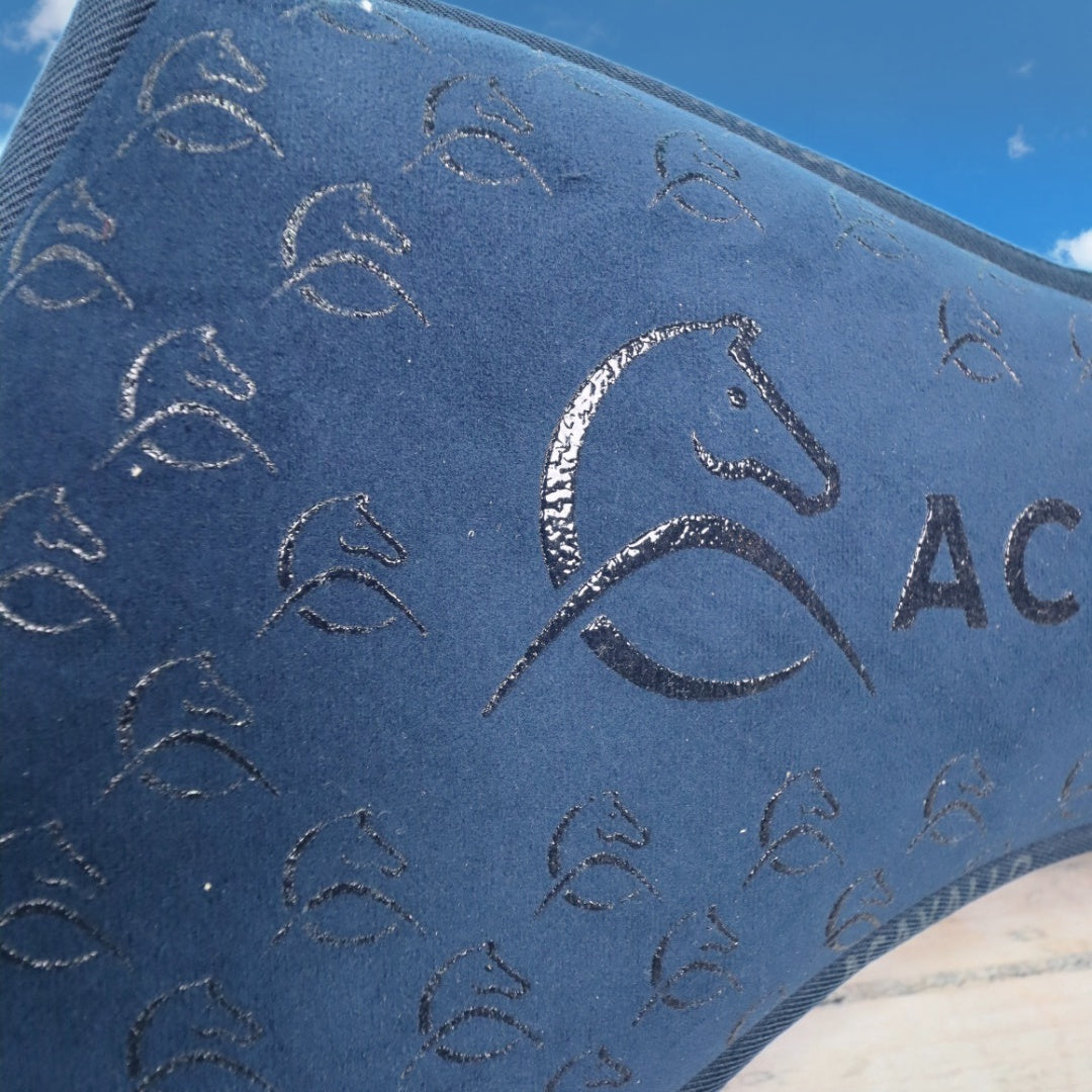 ACAVALLO SPINE FREE CC & MEMORY FOAM ½ PAD SILICON GRIP SYSTEM - Blau