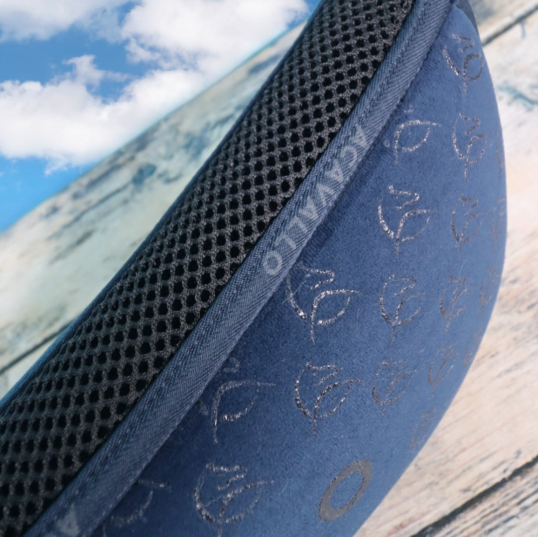 ACAVALLO SPINE FREE CC & MEMORY FOAM ½ PAD SILICON GRIP SYSTEM - Blau