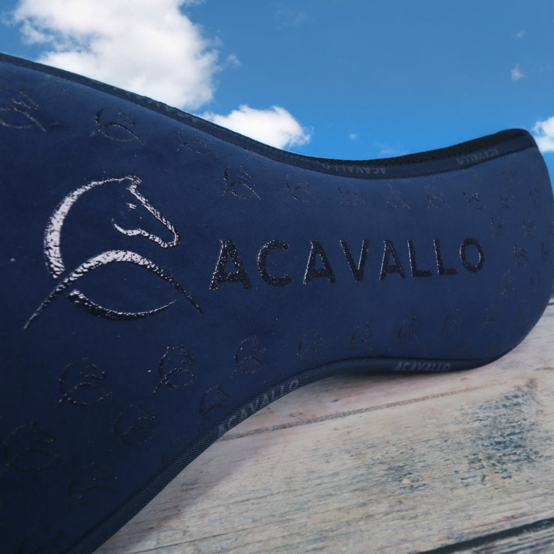 ACAVALLO SPINE FREE CC & MEMORY FOAM ½ PAD SILICON GRIP SYSTEM - Blau
