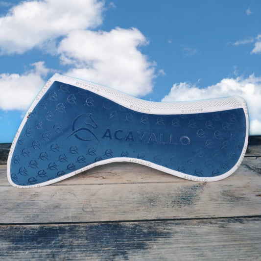 ACAVALLO SPINE FREE CC & MEMORY FOAM ½ PAD SILICON GRIP SYSTEM - Ocean