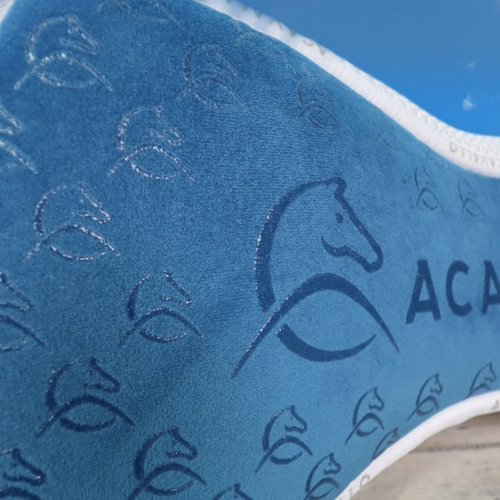 ACAVALLO SPINE FREE CC & MEMORY FOAM ½ PAD SILICON GRIP SYSTEM - Ocean