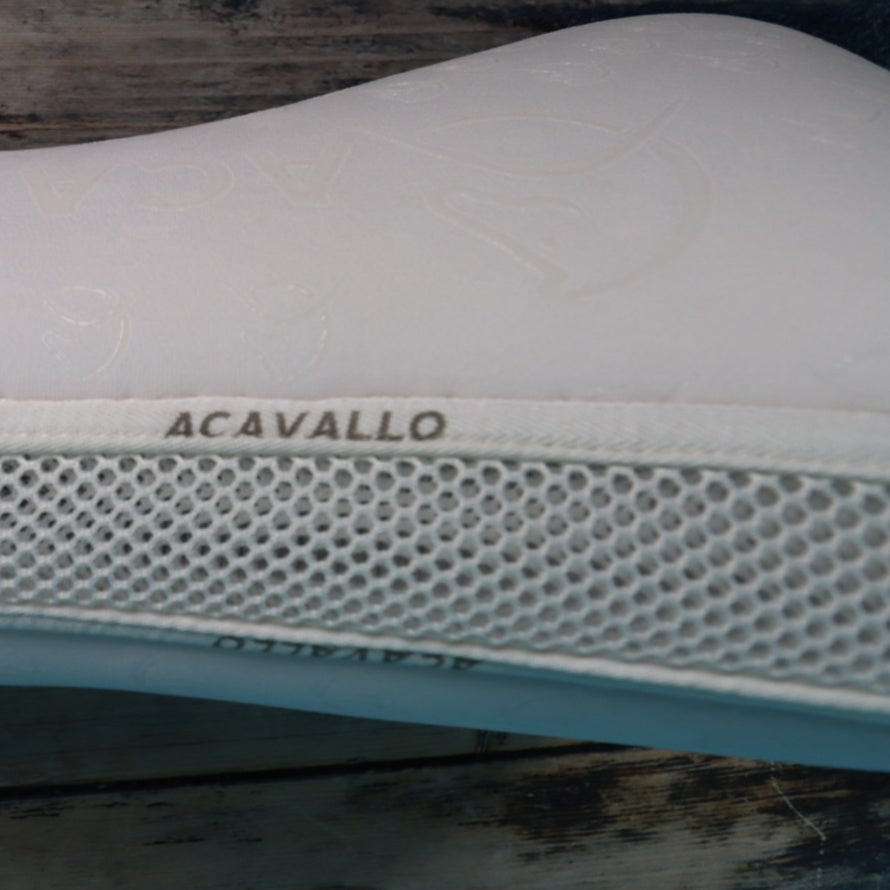 ACAVALLO SPINE FREE CC & MEMORY FOAM ½ PAD SILICON GRIP SYSTEM - Weiß