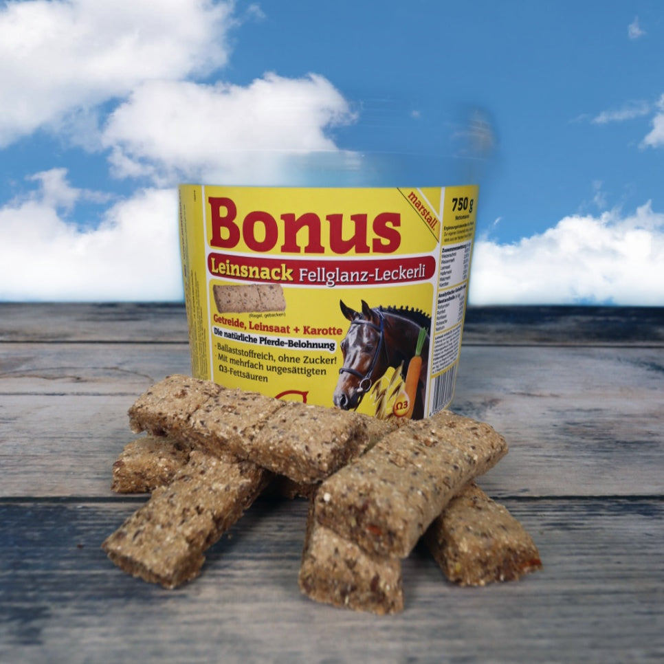 Marstall Bonus Leinsnack - Das Fellglanz-Leckerli