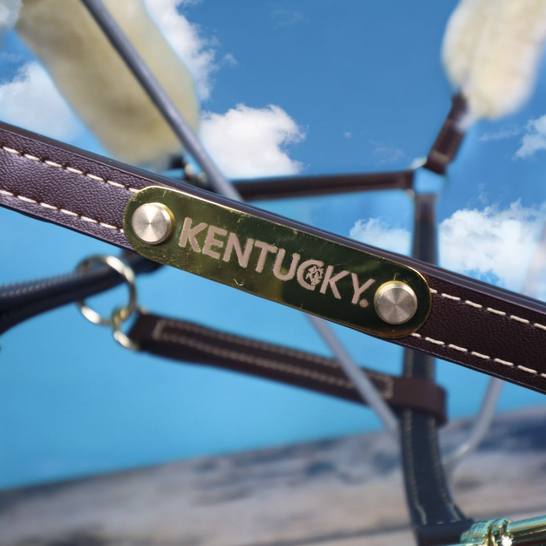 KENTUCKY Leder Halfter Mit Fell