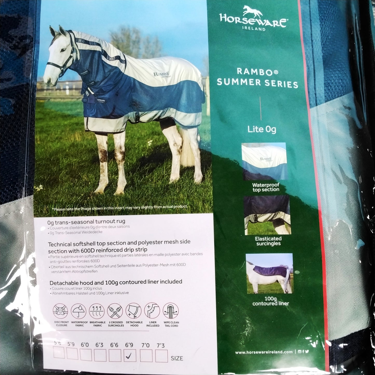 Horseware Ireland RAMBO SUMMER SERIES 0g - Navy/Silber