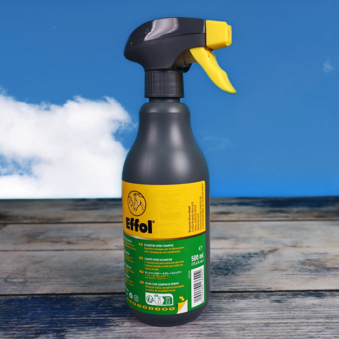 Effol-OceanStar Spray-Shampoo - reinigt das Fell porentief, ohne die Fettschicht der Haut zu verletzen