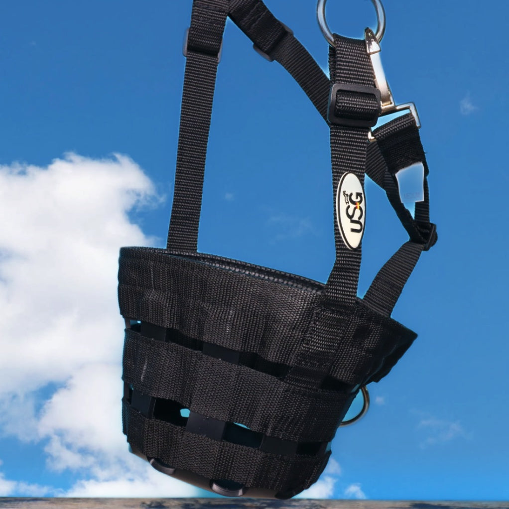 USG - Maulkorb aus Polyamid mit Gummi und Riemen