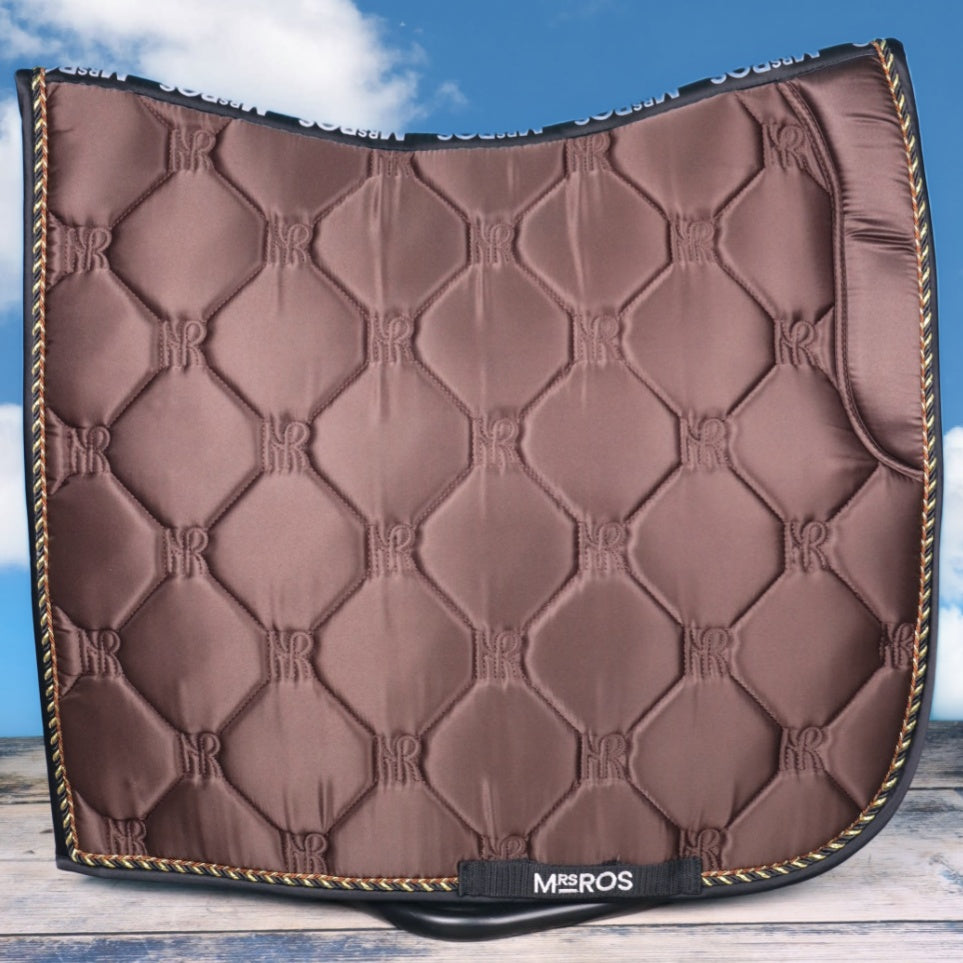 MRS. ROS - Charmer Dressage Saddle Pad - Hot Chocolate