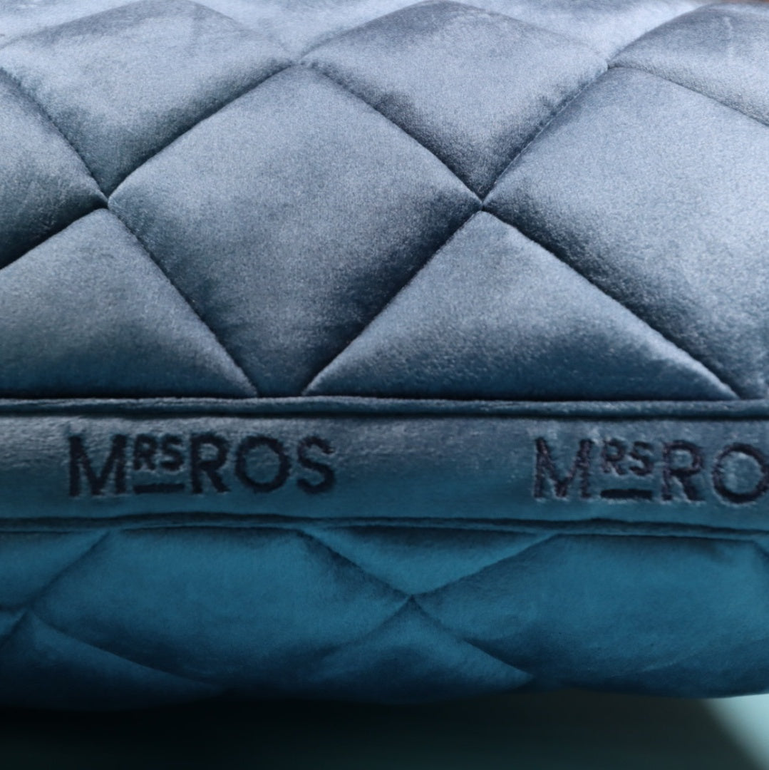 MRS. ROS - Velvet Iconic Dressage Saddle Pad - Deep Sea