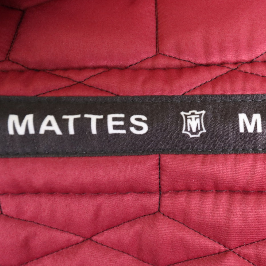 MATTES Lammfell Schabracke Dressur Glanz - Bordeaux