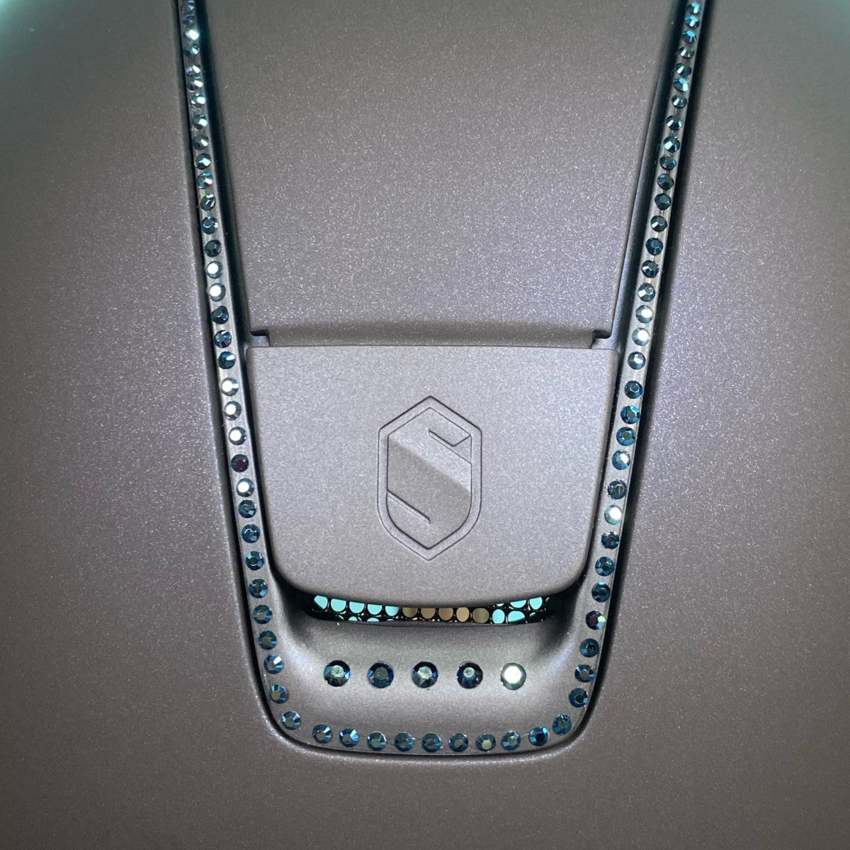 Samshield Reithelm "Shadowmatt Trim 255 Swarovski-Kristalle" Größe M (55-58 cm)