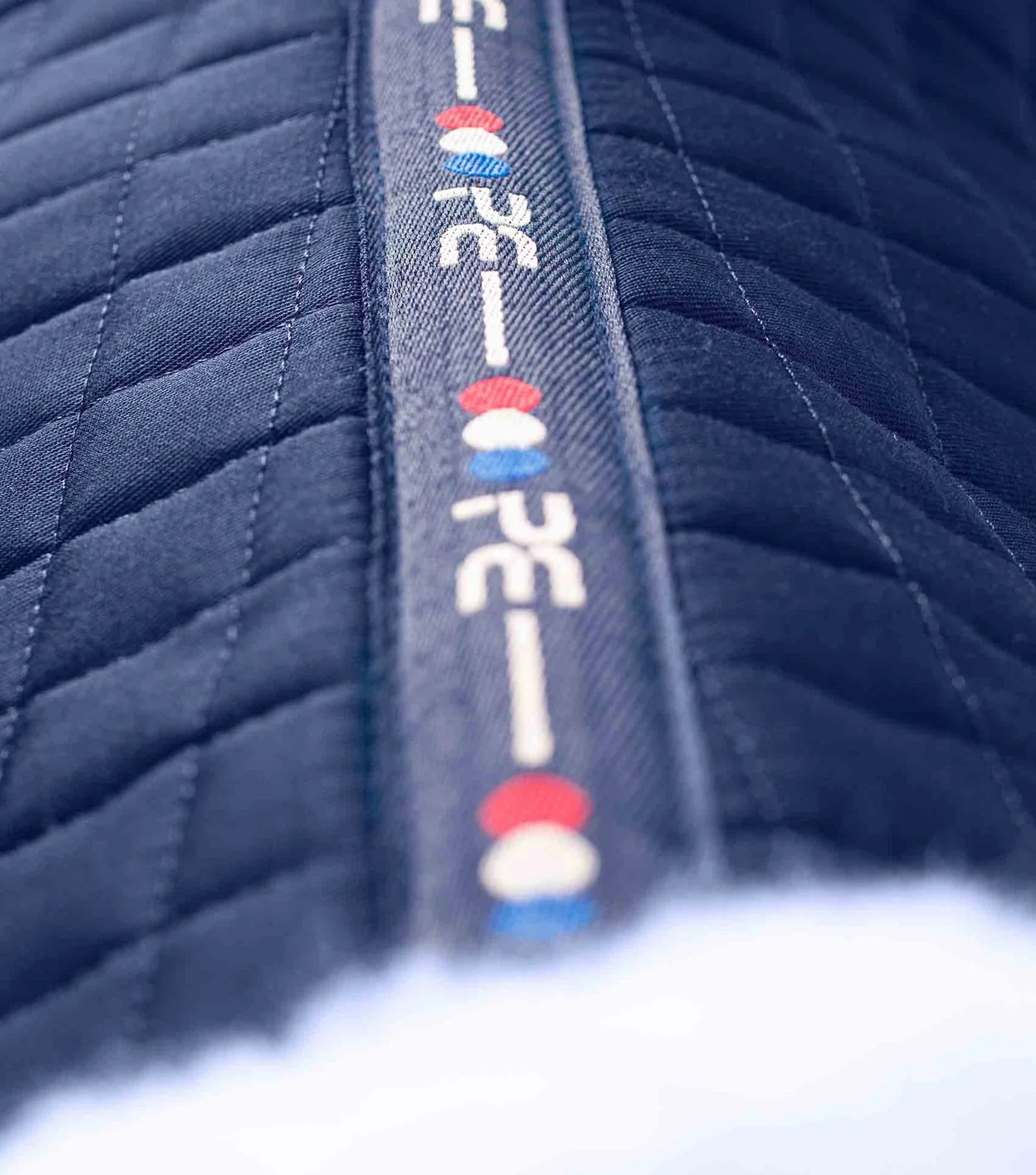 Premier Equine - Capella Close Contact Merino Wool GP/Jump Square - Navy/Natural Wool/Full