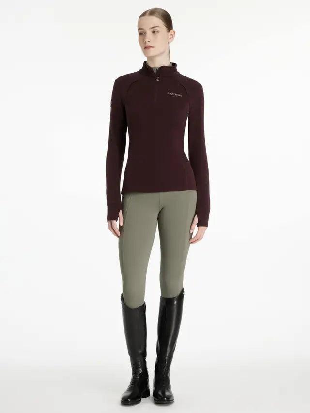 LeMieux - Frances Quarter Zip Fleece Top Damson