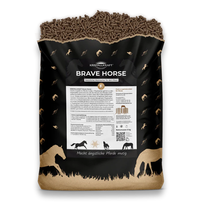 Kristallkraft Brave Horse - Natürlicher Mutmacher