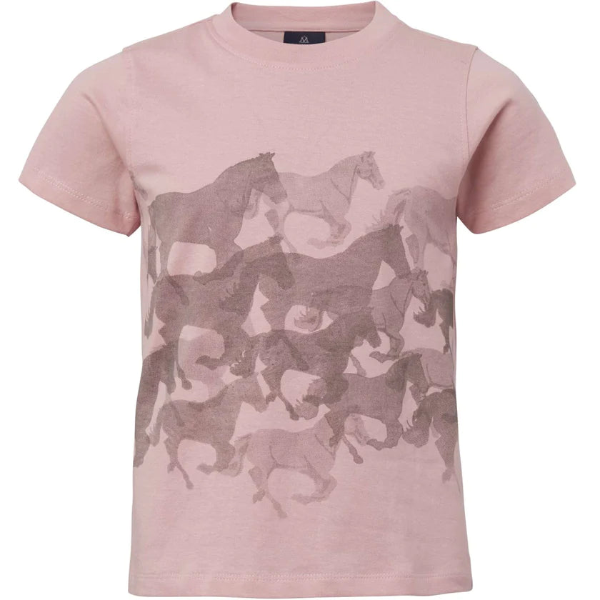 Mountain Horse - Shirt Running Horse Tee Junior Rosa