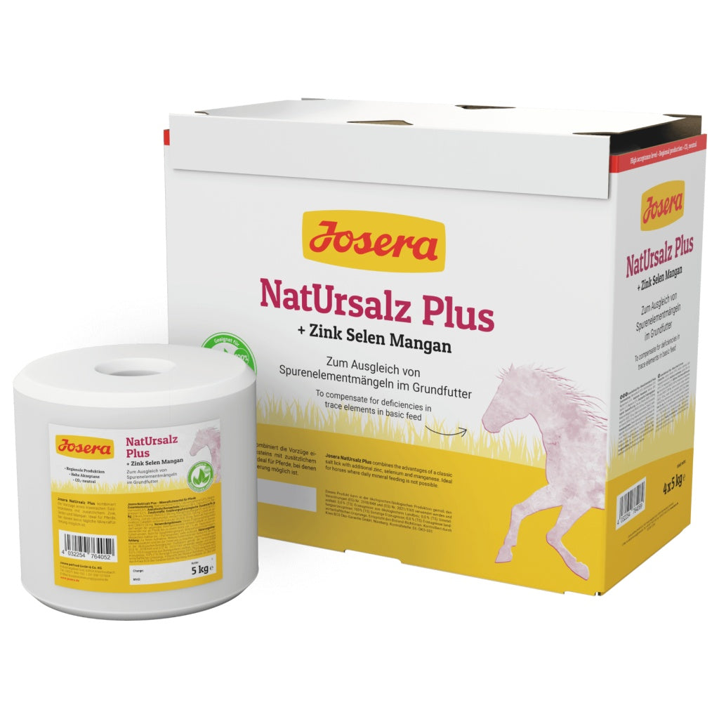 Josera NatUrsalz Plus - Zink Selen Mangan – Zum Ausgleich von Spurenelementmängeln im Grundfutter
