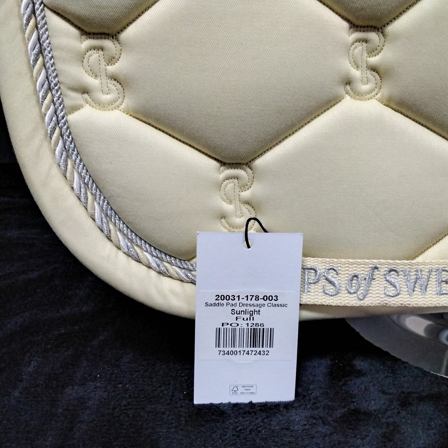 PS of Sweden Saddle Pad Dressage Classic Sunlight FULL