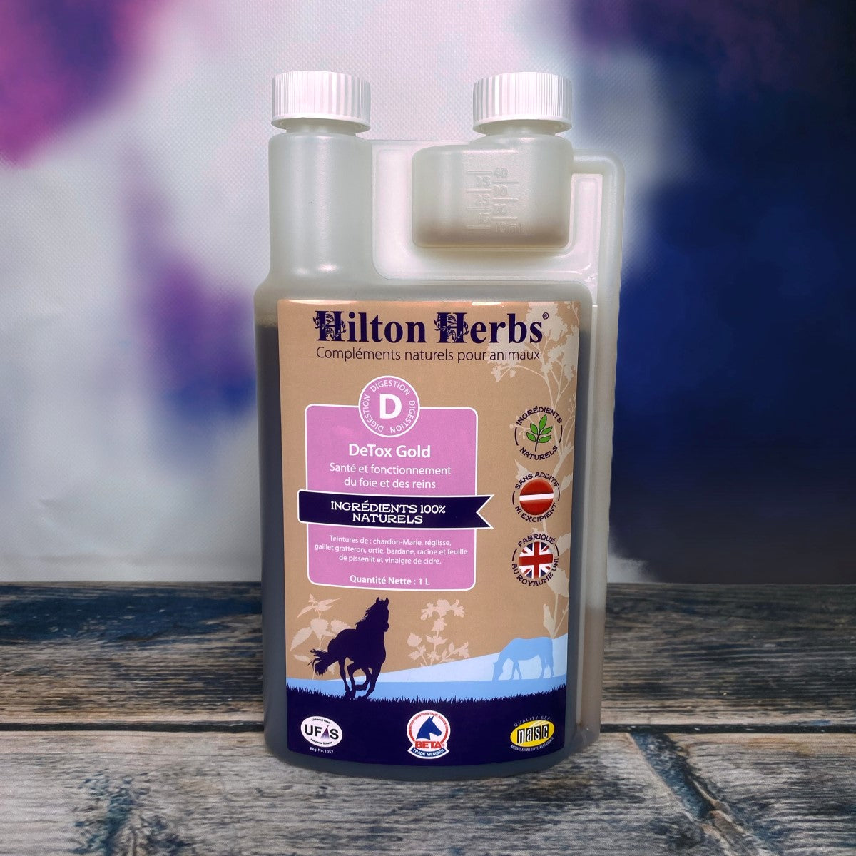 Hilton Herbs DeTox Gold - Kräuter flüssig für Leber/Niere/Entgiftung