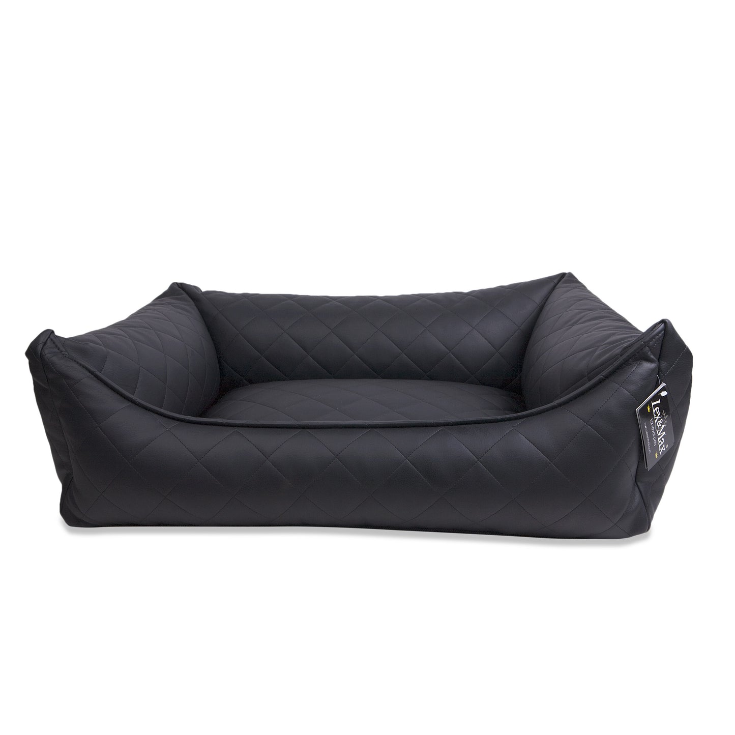 Lex & Max Hundekorb "Black Star" ECO LEATHER