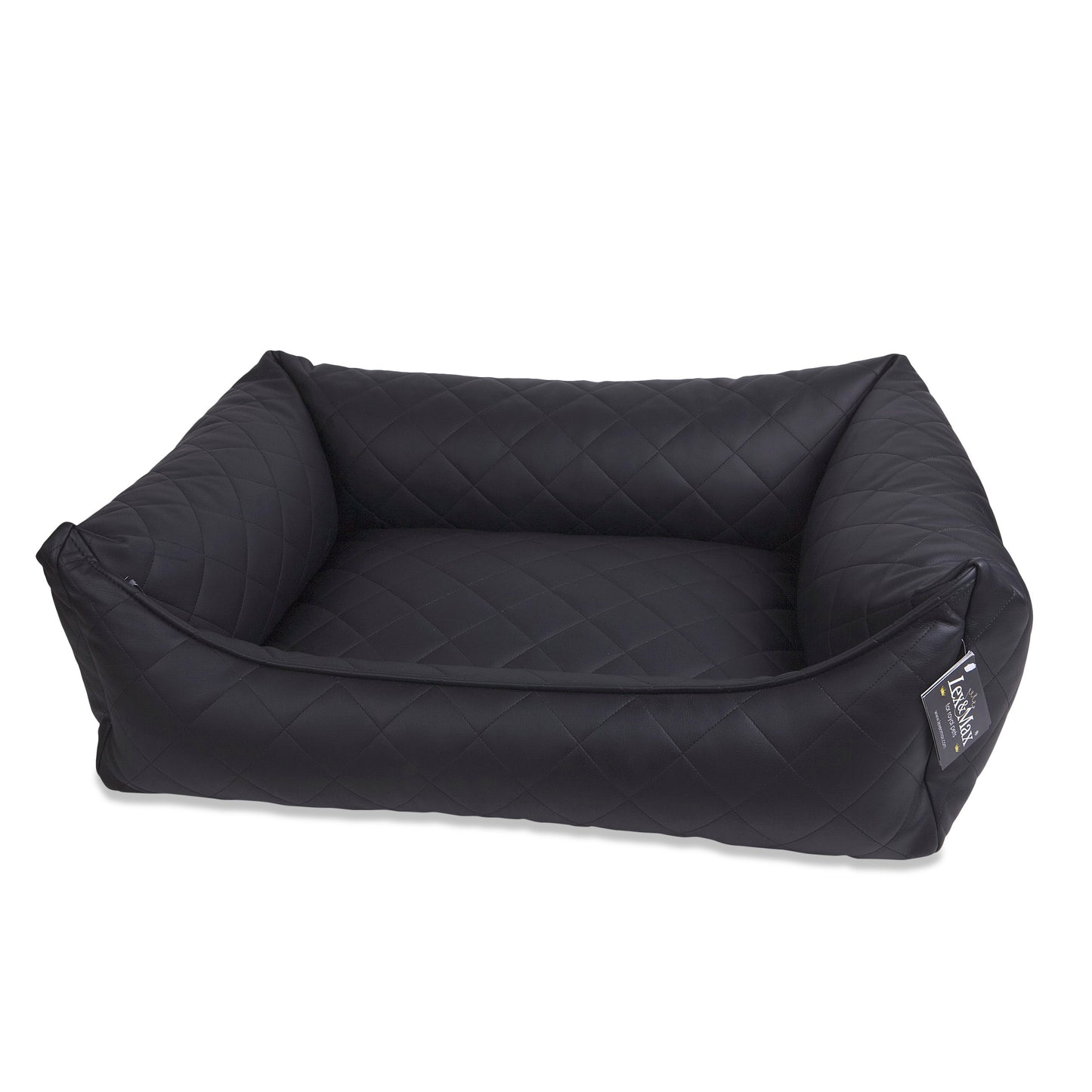 Lex & Max Hundekorb "Black Star" ECO LEATHER