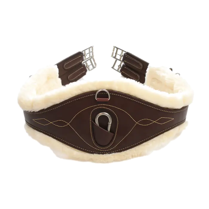 KENTUCKY Lammfell Gurt Anatomisch - Braun