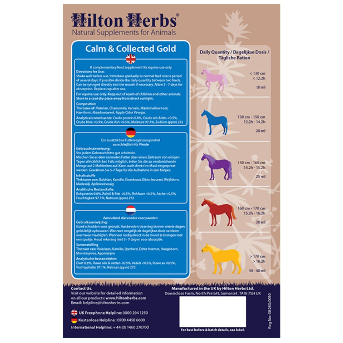 Hilton Herbs Temperamend Gold (Calm&Collected) - Ruhe & Gelassenheit